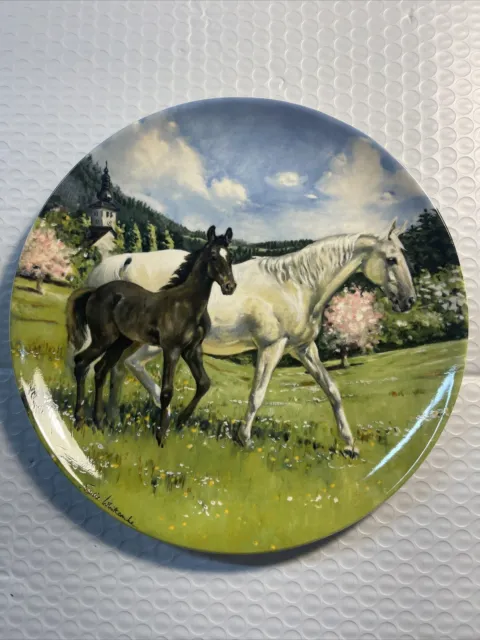 Vintage Spode Collector Plate The Austrian Lipizzaner Limited Edition 1988