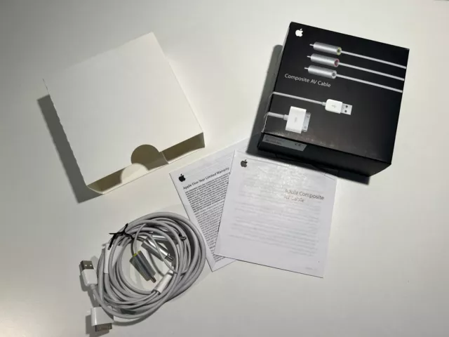Apple Composite AV Cable Model No MB129ZA/A OVP wie neu Apple iPod iPhone iPhone