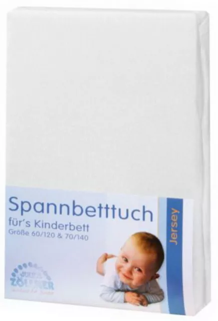 Julius Zöllner Spannbetttuch Jersey 60x120 bis 70x140 cm NEU