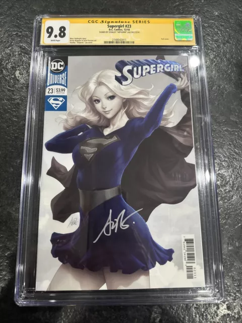 Supergirl #23 CGC 9.8 SS Signed By Artgerm Stanley Lau