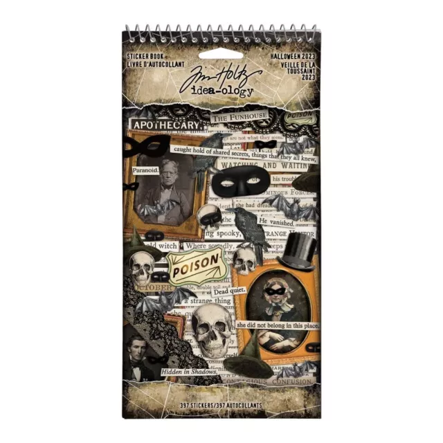 NEW Tim Holtz Idea-ology Halloween Sticker Book 2023 TH94335