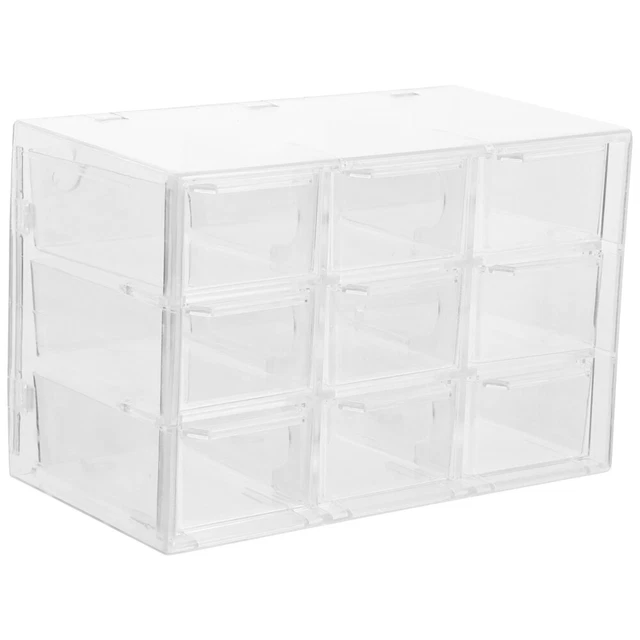 Boîte De Rangement En Bois Vintage Avec 2 Tiroirs - Design Français Mercerie | 25x18x13cm