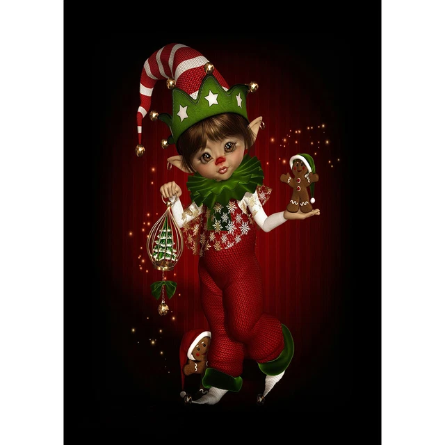 5D DIY Full Round Drill Diamond Painting Big Eyes Doll Rhinestone (NH648) FS2#