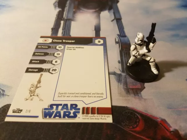 Star Wars Miniatures Clone Wars Starter Set 02 Clone Trooper