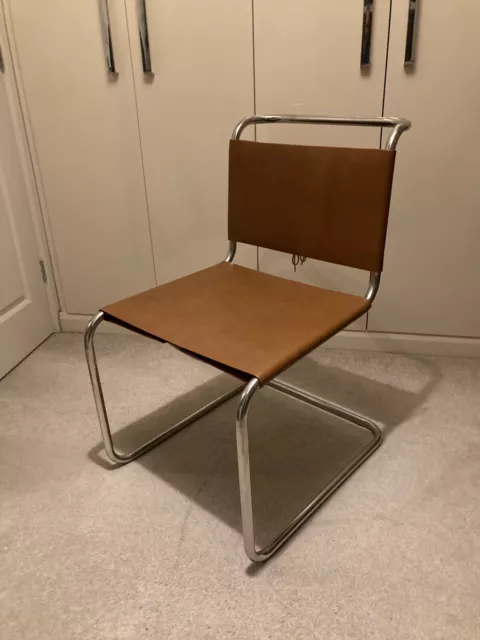 Mart Stam Chrome And Leather Bauhaus cantilever Chair. Perfect Condition