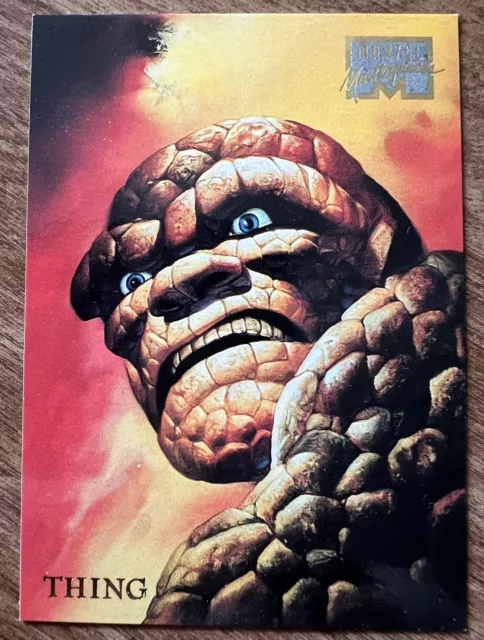 THING No. 49 🔥🔥 1996 Marvel Masterpieces Fantastic Four Trading Card Fleer