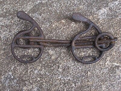 Antique Hand Forged Iron Horse Bit Rare Old Horse Tack Carriage