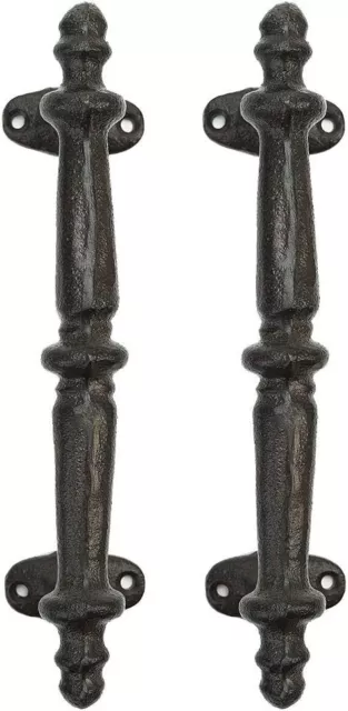 Sungmor 2PCS Cast Iron Barn Door Handles Rustic Gate Pull Cabinet Dresser Drawer