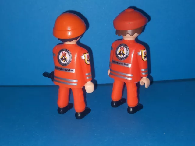 Playmobil 2x Figuren Männer aus Set 4227 Rettungshundestaffel Bergrettung RAR 2