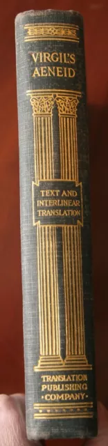 Virgil's AENEID Books I-VI 1917 Students' Interlinear Translations VINTAGE
