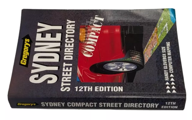 Vintage Gregorys 1994 Sydney Street Directory 12th Edition Compact Glovebox 2
