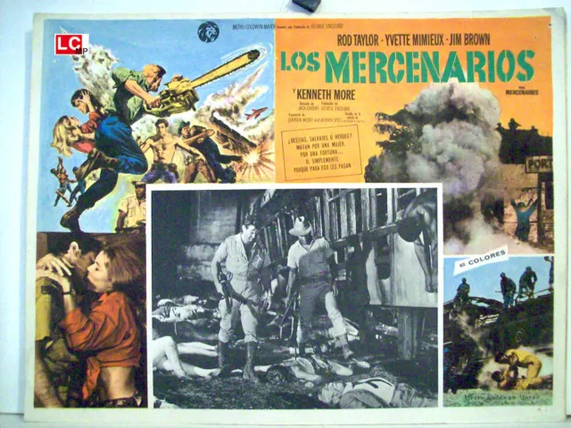 The Mercenaries / Rod Taylor/ 1968/ Mexican Lobby Carte / Jack Cardiff