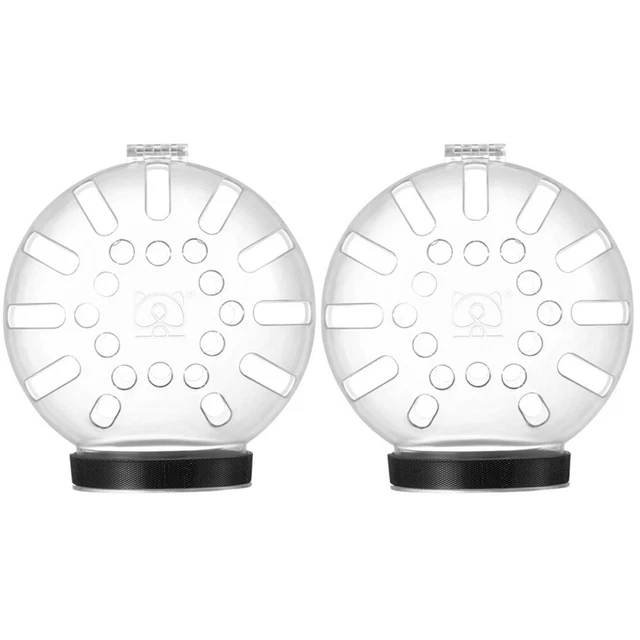 2x transparent  réglable respirant cagoule de sécurité pour chat casque de chat