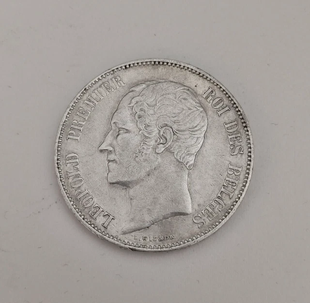 BELGIQUE - Monnaie 5 Francs LEOPOLD PREMIER 1849