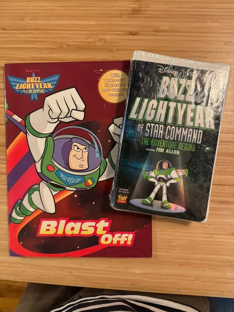 DISNEY PIXAR BUZZ Lightyear of Star Command VHS with Book SEALED NEW ...