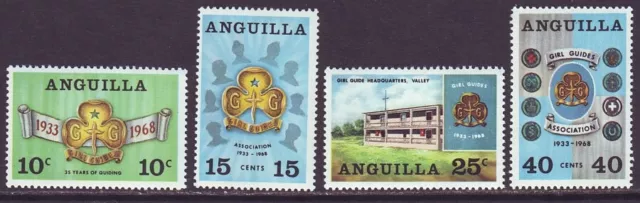 Anguilla 1968 SC 40-43 MNH Set Girl Guides