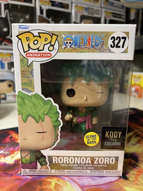 Funko Pop One Piece Roronoa Zoro #327 Kody Trading Glow in the Dark Ex –  Animetasia