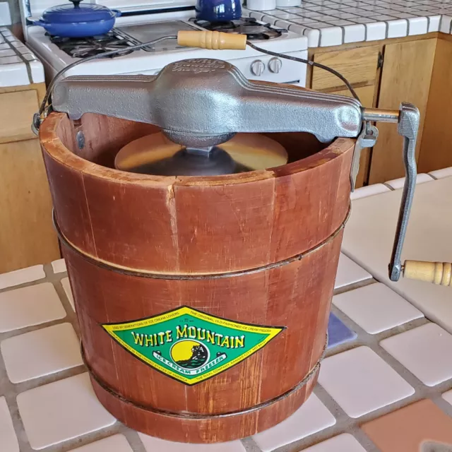 White Mountain 4 Quart Hand Crank Ice Cream Maker – Model # 74304
