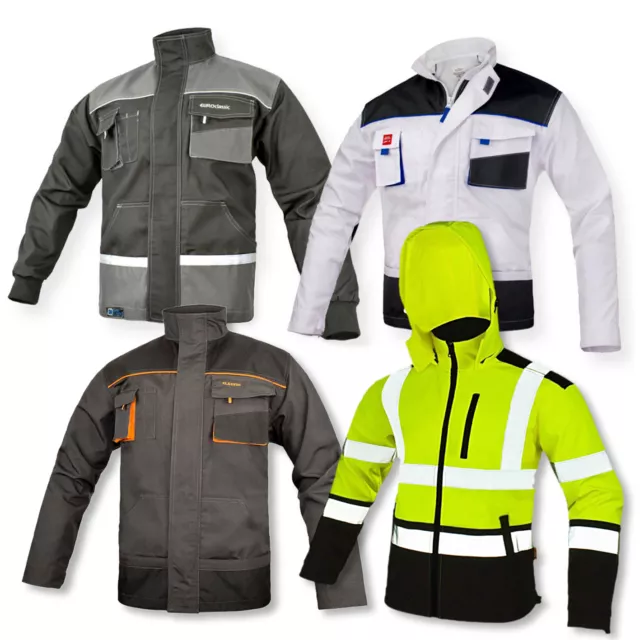 WORK JACKET Protective Builders Mechanic Decoration Coat Overalls Multi-Pockets