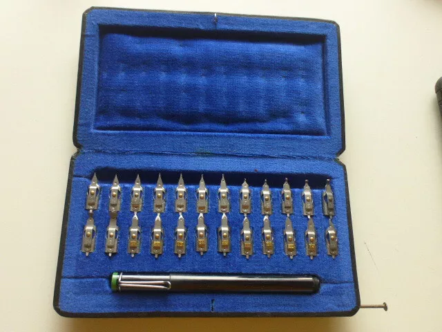 Original PELIKAN Graphos-Set 25-teilig NEUE FEDERN~