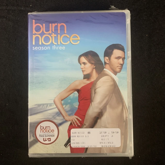 BURN NOTICE SEASON Three 4-Disc DVD Set - Burn Notice Season 3