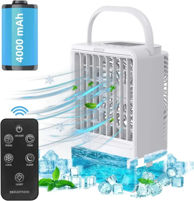 Climatiseur Portable Mini Refroidisseur d'Air Ventilateur Climatisation Mobile