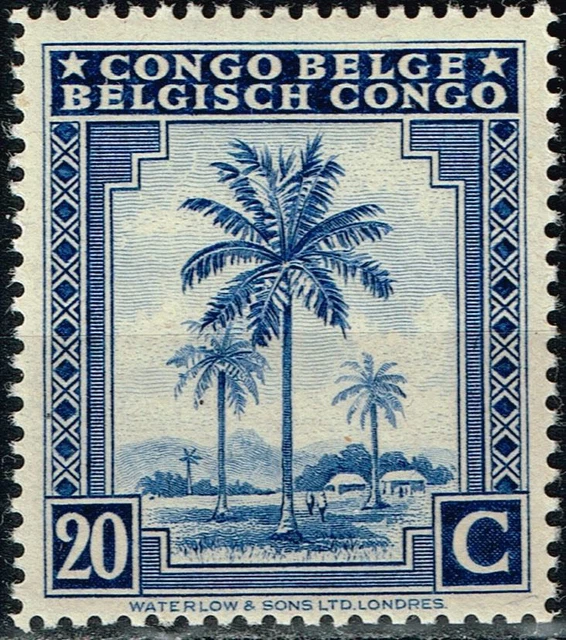 Belgian Congo African Oil Palm 1943 stamp MNH A-2