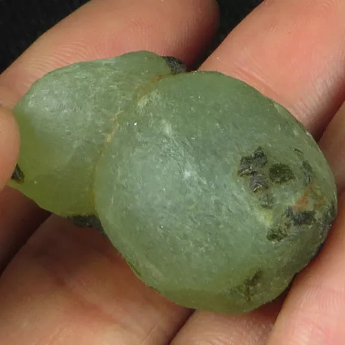 Shola Vrai 121,86 Carats Naturelle Vert Prehnite Gigantesque De Mali