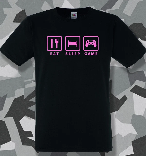 Eat Sleep Game Playstation Version T-shirt uomo giocatore giocatore regalo compleanno argilla 5