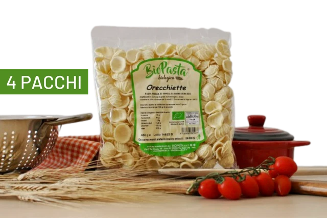 Orecchiette fresche bio pasta artigianale tipica lucana Multipack da 4 pacchi