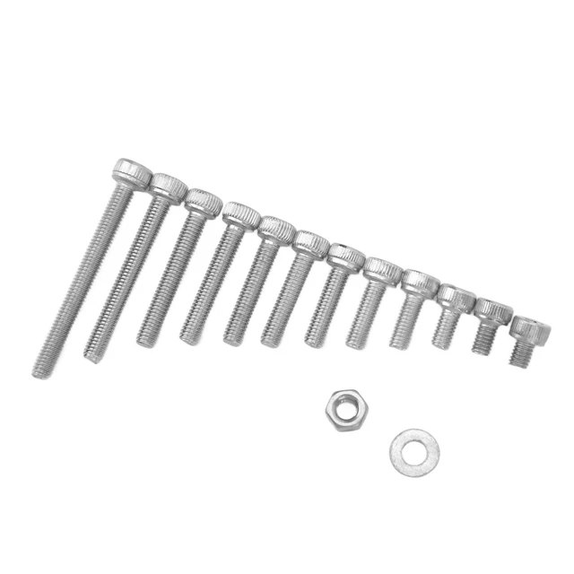 M3 Assortment Kit Stainless Steel Screws Nuts Washers Combination Set