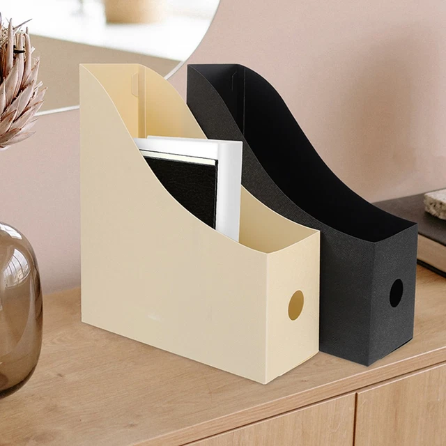 3 PCS OFFICE Boxes for Files Storage Desktop Supply Organizer Magazine ...