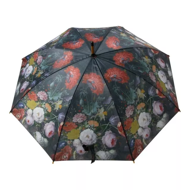 Mars & More Stockschirm Blumen Regenschirm Damen Schirm Holzgriff 55643