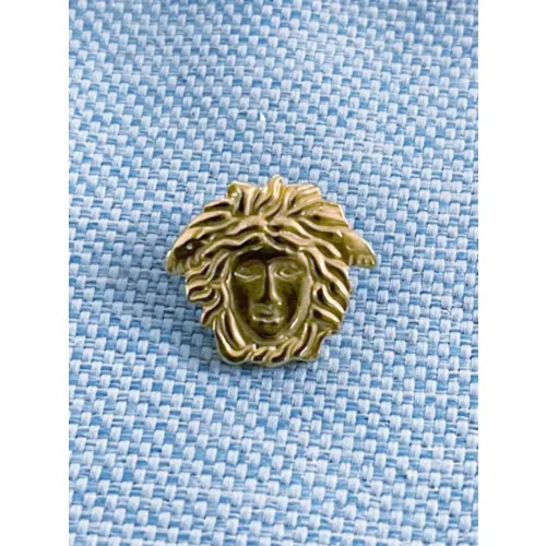 [Rare] Gianni Versace Medusa Gold Pin Brooch