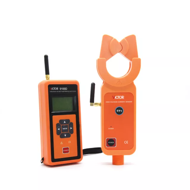 VICTOR 9100D Wireless High/Low Voltage Ratio Tester LCD Display ⊕IK