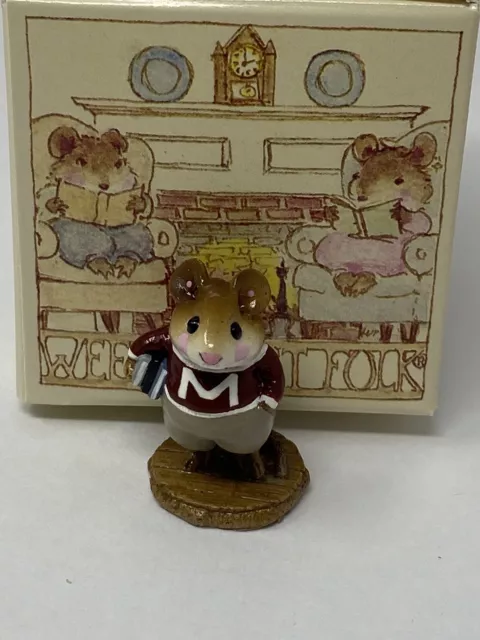 Wee Forest Folk 1986 William Petersen M-139 Mouse On Campus W Box