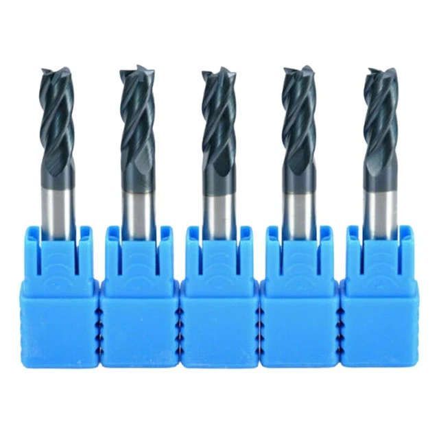 5P 8mm Shank 4 Flute Tungsten Carbide End Mill-CNC Drill Bit Milling Cutter Tool