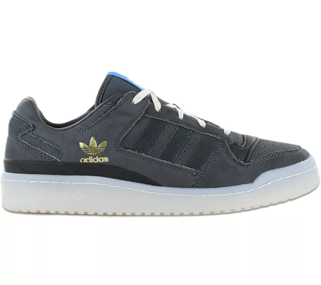 Adidas originals Forum low CL Hommes Sneaker Cuir Gris HQ1507 Loisirs Chaussures