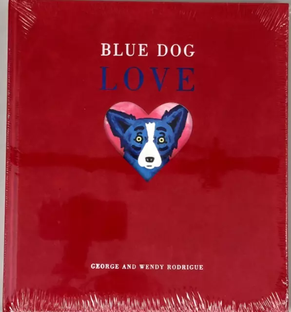 Blue Dog LOVE Hardcover Book George, Rodrigue 1st Printing 2001 Fabric Cover NEW