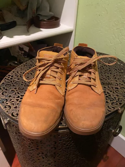TIMBERLAND MEN S GROVETON Shoes Leather Fabric Chukka Sneakers