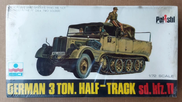 Kit Maquette ESCI SdKfz 11 Semi-chenillé Allemand - Échelle 1:72, Plastique, Neuf