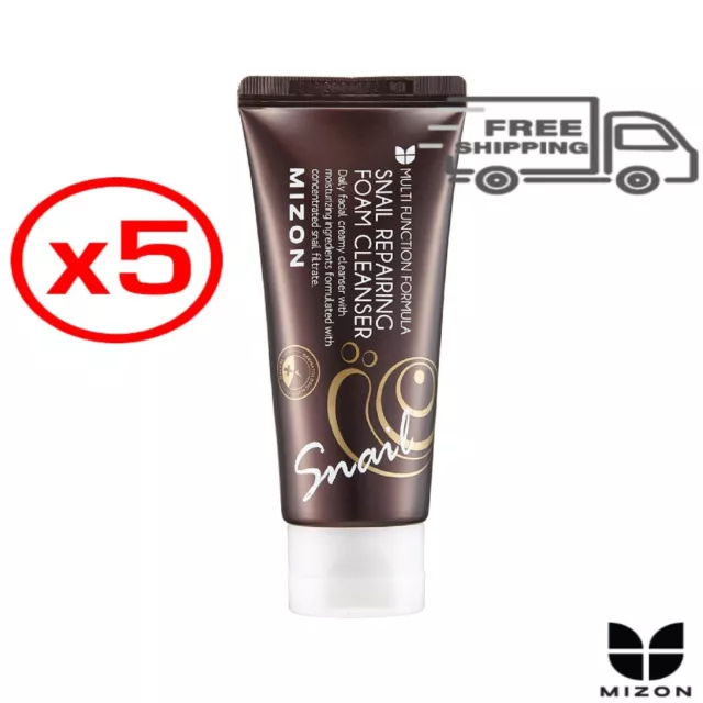 Limpiador de espuma reparadora de caracoles Mizon 60 ml (5 piezas)