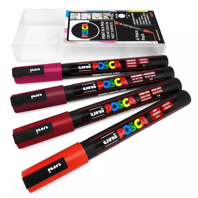 UNI POSCA Paint Pens Art Markers - PC-1M PC-1MR PC-3M PC-5M PC-8K PC-17K  PCF-350 