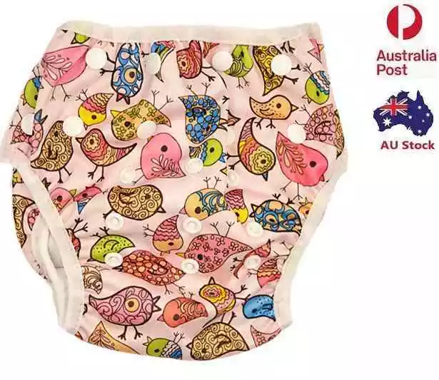 Swim Nappy Baby Toddlers Girl Girls Diaper Nappies Swimmers Size 000 to 2 (S150)