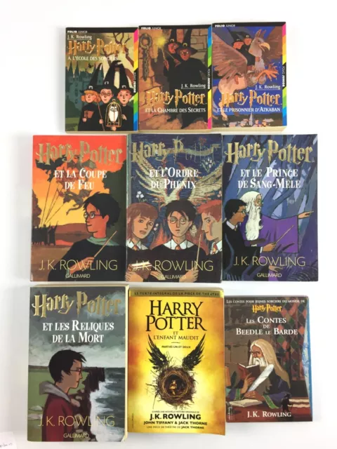 Harry Potter Lot 9 Livres / Collection Complète L'intégrale 1 à 7 + Bonus