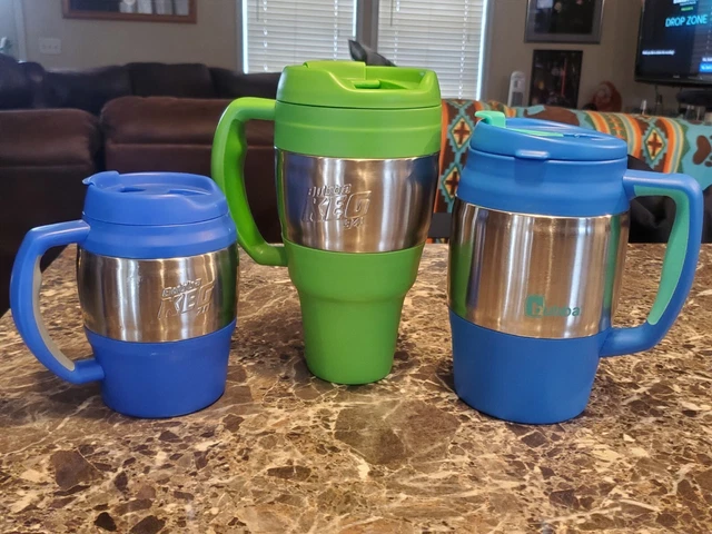 (3) Bubba Classic Insulated Desk Mug Travel Hot Cold 34oz  & 20oz  (Great Shape)