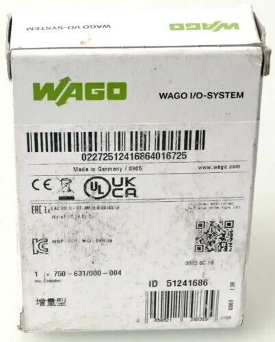New WAGO Connector module 750-631/000-004