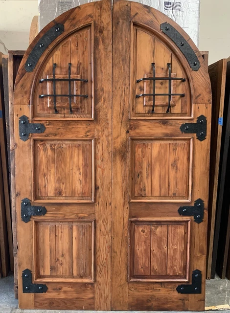 Rustic arch door solid reclaimed Lumber 70-100 yr old Doug Fir U choose size