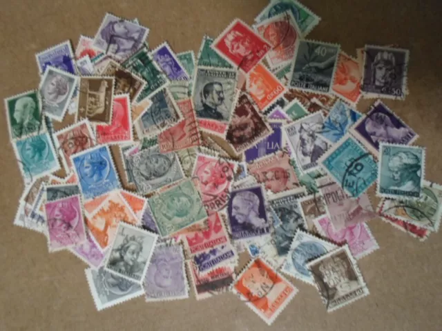 Collection lot 110 different definitive stamps of Italy