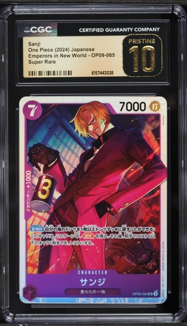 CGC 10 PRISTINE 2026 One Piece JPN Sanji EB04-052 Rare £0.74